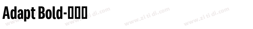 Adapt Bold字体转换